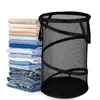 Laundry Bags Dirty Clothes Storage Basket Cylindrical Mesh Yarn Put Home Large