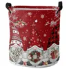 Sacs à linge Christmas hiver neige naine sale panier pliable organisateur de maison