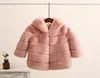 28 -letni dzieci 039S Faux Fur Płaszcz imitacja Rex Rabbit Fur Girls Grubsze Dzieci Ubranie Dziecko Zima ciepło z kapturem płaszcz Y135941478