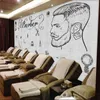 Sfondi Sfondi europei e americani vento industriale muro di bellezza salone barbiere barbiere produttore di sfondi murale