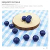 Party Decoration Decorative Fake Fruits Simulation Blueberry Phone Case Accessories Resin Blueberries
