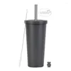 Mugs Custom 830ml 28oz Stainless Steel Double Wall Reusable Tea Cup Coffee Tumbler Mug With Straw