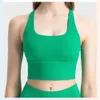 2024 Yoga reggiseno Lu lu Lu Energy Longline Criss Cross Back Sports Sports tops a supporto di supporto medio di supporto per il reggiseno integrato per il torace tosh