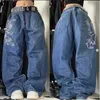 Jeans féminins American Vintage Popular Straight Wide Leg Jeans Femmes Y2k New Street Hip Hop Fashion Joker Mopping Pantalon Loose Denim Trantsl2403