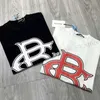 T-shirts masculinos New Cole Buxton Minimalist Print Short Slve T-shirt Black White Oversize Mens Womens T-shirt T240408