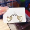 Charm Simple Acrylic Love Crystal Stud Earrings Cross Love Earring For Women Fashion Jewelry Accessories Wholesale Gifts240408