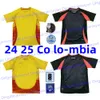 24 25 Kolombiyalılar Futbol Formaları 2024 2025 Falcao James Home Away Futbol Gömlek Cuadrado Milli Takımı Erkekler Kit Camiseta De Futbol Maillot de Ayak Oyuncu Versiyonu
