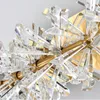 Wall Lamp Modern Crystal LED Lights Gold Metal Living Room Bedside TV Background Sconces G4 Bulb 110-220V Surface Mount