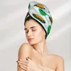 Handduk Microfiber Girls Badrumstorkning Absorberande hår Söt främmande UFO Invasion Spaceship Magic Shower Cap Turban Head Wrap