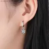 Charm 925 Sterling Silber Crystal Star Charme Hengst Ohrringe für Frauen 2020 Grils Kinderhochzeitsgeschenk Frauen Anhänger Mujer Moda240408