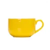 Tassen große Kapazität Europäischer Keramik Becher Kaffee Tasse Milch Haferflocken Frühstück Home Suppenschale
