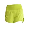 Women Sport Hotty Hot Casual Yoga Legga Lady Girl Workout Souswear Fiess avec poche zipper Running Drying Gym Shorts