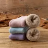 3 Pair Winter Womens Wool Socks Thickened Warm Cashmere Super Thick Casual Terry 240408