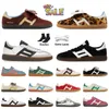 Fashion OG Designer Handball Spezial Running Shoes Wales Bonner Pony Leopard Nylon Brown Women Mens Spezials Trainers Vegan White Black Pink Green Sports Sneakers