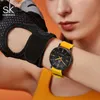 Montres féminines Shengke Women Fashion Sile Str es New Clock For Woman Sk Quartz poignets originaux Ladies Relogio Feminino L46