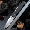 Högkvalitativ H9981 Fold Knife 9CR13MOV Satin Drop Point Blade G10 Handle Outdoor Camping Handing Fishing EDC Pocket Fick Knives With Retail Box