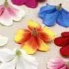 Fiori decorativi 4-5 cm 50pcs/lotto fiore artificiale a gradiente di seta molla