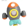 Baby Bath Toys Grey Space Rocket Bath Toy dla dzieci - Nuobestia obrotowa wodna prysznicowa zabawka L48