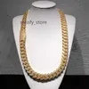 Pass Diamond Tester Kibo Sieraden Zware VVS1 D Kleur 18 mm Moissanites Diamant Cuban Link Chain Bust Down Iced Out Necklace