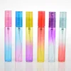 Bouteilles de rangement 6pcs Perfume coloré Atomizer 8 ml de fuite de fuites flacons de pulvérisation mini-taille CONTENSEURS cosmétiques vides pour le voyage