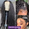 Water Wave Lace Front Wigs For Women Pre Plucked With Baby Hair Curly Human Hair Wigs Deep Wave Frontal Wigs Lace Closure