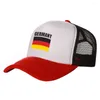 Ballkappen Deutschland Trucker Mode coole Hüte Baseball Cap Sommer Outdoor Sun Mesh