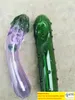 Tubo di vetro a mano fumare tubi di sottaceto di melanzane tabacco hitman pipa cucumero viola fumatori accessori per erbe secche