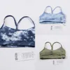 2024 Yoga Bra Lu Lu Women Sports Sports Tie Dye Sexy Fiess Chals Flow Y Beauty Back Femenina para mujeres para el gimnasio de verano Lemon Chaleco Summe S