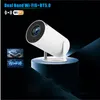 Yükseltilmiş sürüm HY300 PRO Taşınabilir Projektör 8G 2.69 inç LCD Tam HD Ev Sineması Akıllı Projektör 180 ° Flip PK Android TV Kutusu 2.4/5G WiFi6 Film Projektör
