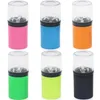 44mm 2 Layer Electric Smoking Herb Grinders Small Plastic USB Cable Charger Crusher Spice Shredder Device Muller Built-in Battery Cell