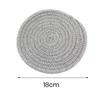 Table Mats Handwoven Cotton Heat-Resistant Kitchen Protection Plate For Cooking Baking Counter