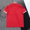 Summer Designer T-shirt Classic Mens Polo Shirt med bokstäver High Street Clothing Tees Top Quality Polos T-shirts Solid Color Tops M-3XL