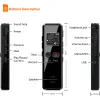 Spelare Vandlion V90 Digital Voice Activated Recorder Dicafon Long Distance Audio Recording Mp3 Player Noise Reduction Wav Record