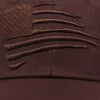 Bollmössor Mens kreativa broderad baseballhatt amerikansk flaggknapp Hatt Vuxen andas mesh hatt fritid utomhus golfhatt herrar q240408