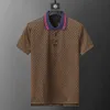 Klasyczna męska koszula polo Summer Casual Polo Fashion Hafted Printed Polo Shirt Wysokiej jakości krótkie rękawowe koszulka 90114