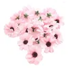 Fleurs décoratives 100 pcs Simulation Fleur Small Daisy 7 Branch Cosmos Fake Wedding Decor Decoration Home Room Display Silk