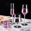 Creative Star Sky Gradient Glass Cup Wineglass Vintage Wine Glasses Luxury Cups voor champagne drinkboblet set 240408