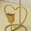 Titulares de vela simples Metal romântico Candlestick Stand Stand Stand Stand para festival de festas de casamento Decoração de mesa em casa