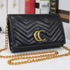 Mode 10A Luxury Chain Bags Designer Handväska Plånbok Crossbody Chain Purses Designer Högkvalitativ kvinnors axelväskor Kvinna Luxurys Handväskor Dhgate Väskor