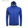 Kurtki zewnętrzne Bluzy Karentea Running Jacket Reflective Hooded Man Sport Coat Sportsła do joggingu Outdoor Gym Fitness Odzież TOP TOP Zamek L48