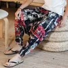 Męskie spodnie Inderun 2024 Mężczyzn harem print joggers retro bawełna kroplowe spodnie w luźne luźne streeetwear swobodny s-5xl