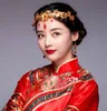 Çin tarzı tiara başlıkları parti antik taçlar düğün gelin takı saç aksesuarları vintage klasik moda yarış headba8452474