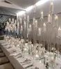 Hot sale acrylic or crystal glass candelabra table centerpieces for wedding event decoration wedding