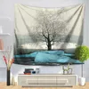 Tapissries Home Decorative Wall Hanging Carpet Tapestry Rectangle Bedstred Mountain Tree Målningsmönster GT1189