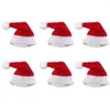 Décoration de fête 30pcs mini chapeau de Noël Santa Claus de Noël.