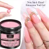 Gel né Pretty 225g pas de bâton Hand Extension dure Gel pour le salon de manchage utilisé Faire tremper UV LED hybride paillette nue Nude Nail Gel Polon