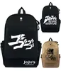 Jojos Bizarre Adventure Ryggsäck Anime Laptop Canvas Ryggsäckar Student Schoolbag For Teenages Travel Bag Mochila Rucksacks31212763261