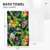 Towel Microfiber Tropical Pineapple Palm Leaves And Flowers Beach Sandproof Bath Absorbent Quick Dry Camping Pool Towels