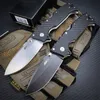 High Quality AD-10 28DD Pocket Folding Knife 3.5" S35VN Stonewashed Drop Point Blade CNylon Wave Fibre Handles Easy To Carry Outdoor Hunting Hiking Pocket Knife 26SXP