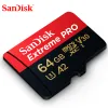 カードExtreme Pro Sandisk256g 128GB 64GB 32GBMICROSDHC SDXC UHSIメモリカードマイクロSDカードTFカード170MB/Sクラス10 U3